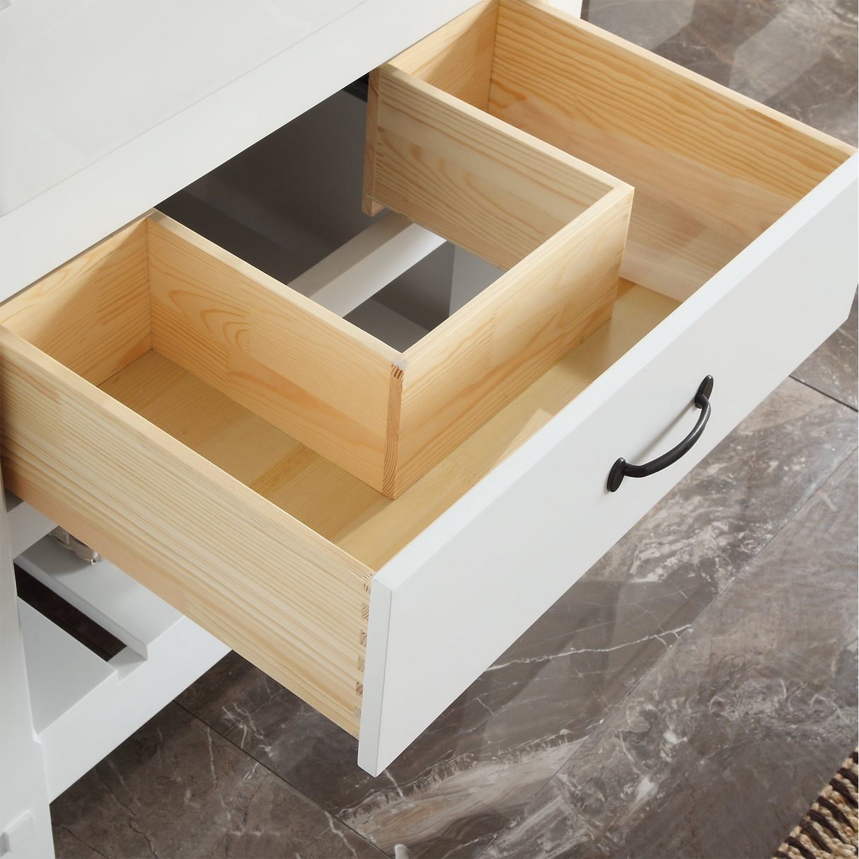 31" Bathroom Vanity in White With Sink - Premium Farmington Family