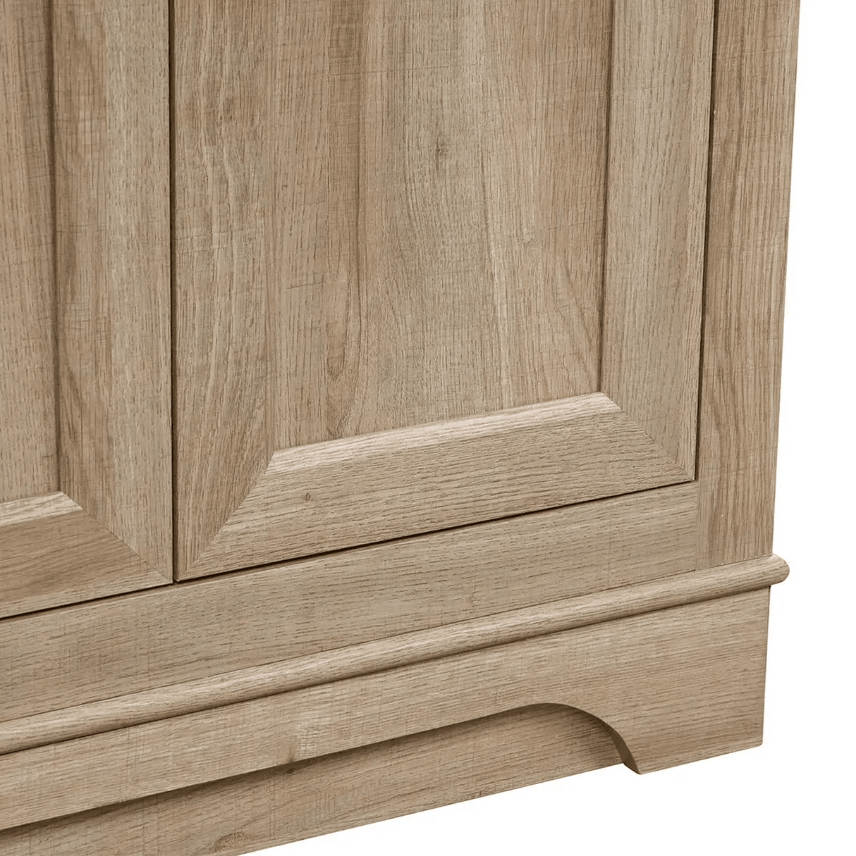 36" Retford Freestanding Solid Wood Bathroom Vanity With Carrara White Engineered Stone Sink Top & 4 In. Backsplash in Light wooden finish