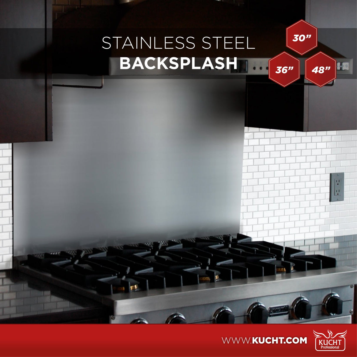 36 in. Black Slpash Stainless Steel