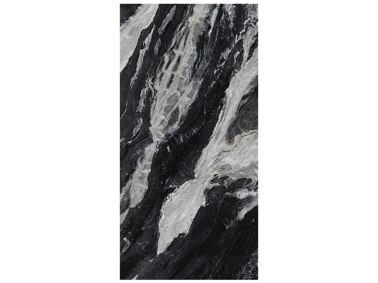 63 x 126 in Bianco Dior Block 38 Bookmatch Cut Honed Rectified Sintered Slab 6 mm