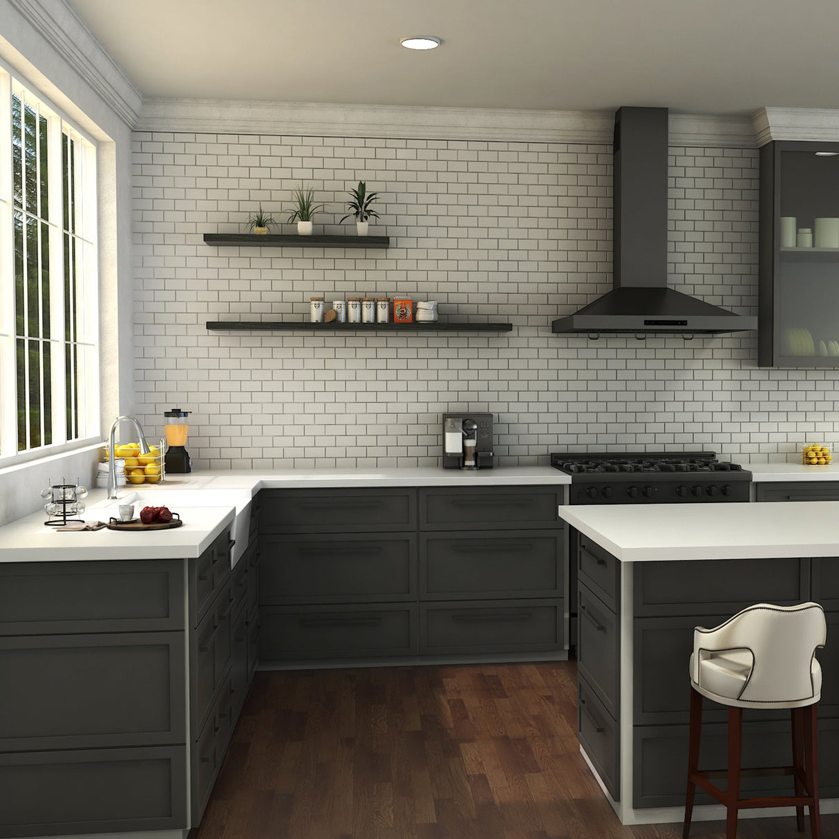 ZLINE Castor Kitchen Faucet in Chrome (CAS-KF-CH)