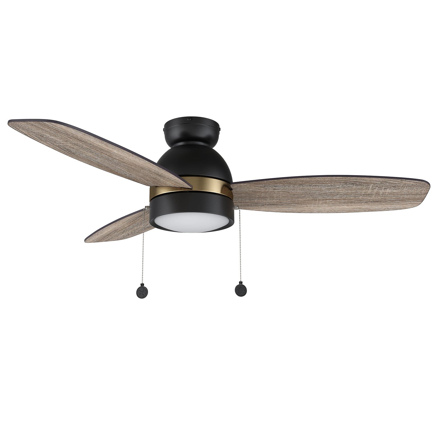 GREENWOOD 48 In 3 Blade Smart Ceiling Fan With Integrated LED Lights With Pull Chain