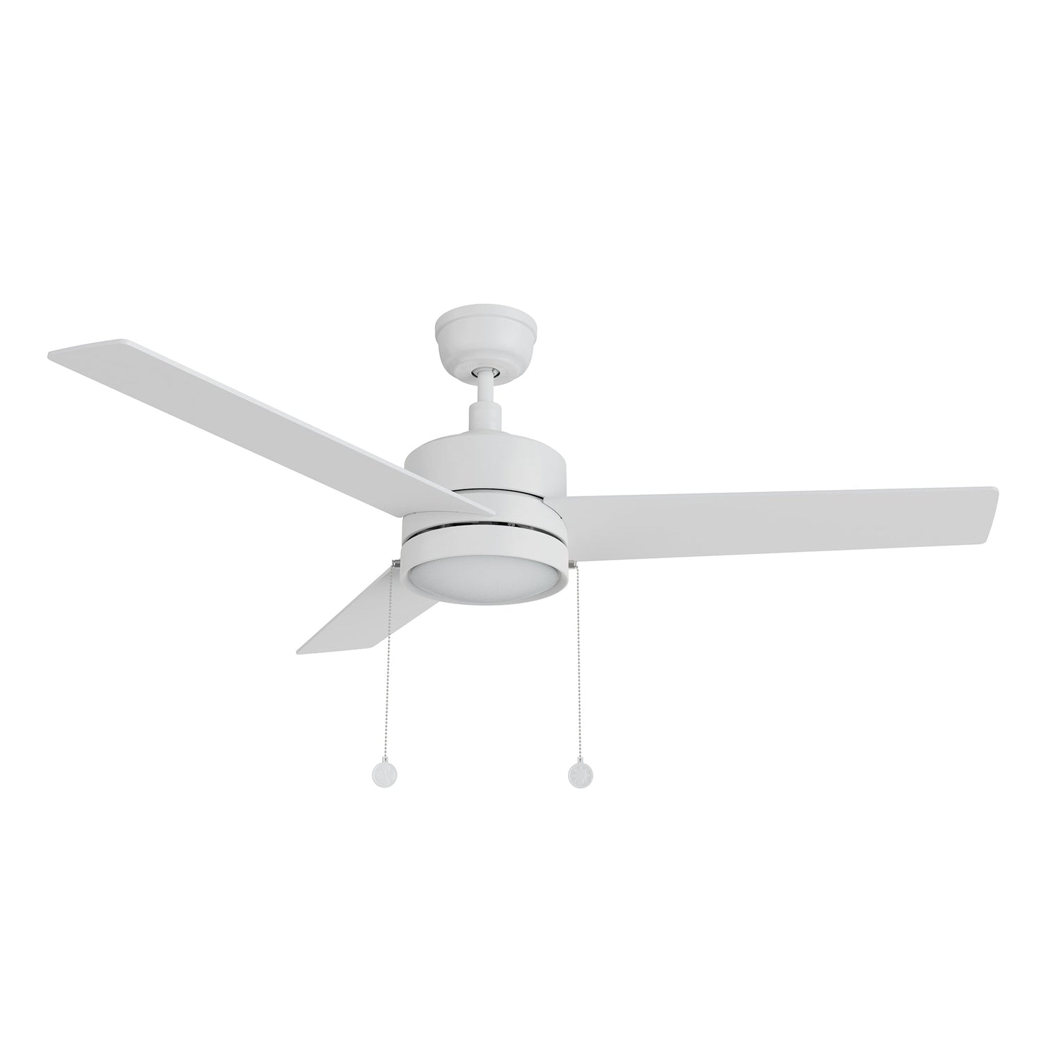 ASCOTT 52 In 3 Blade Smart Ceiling Fan With Integrated LED Lights With Pull Chain