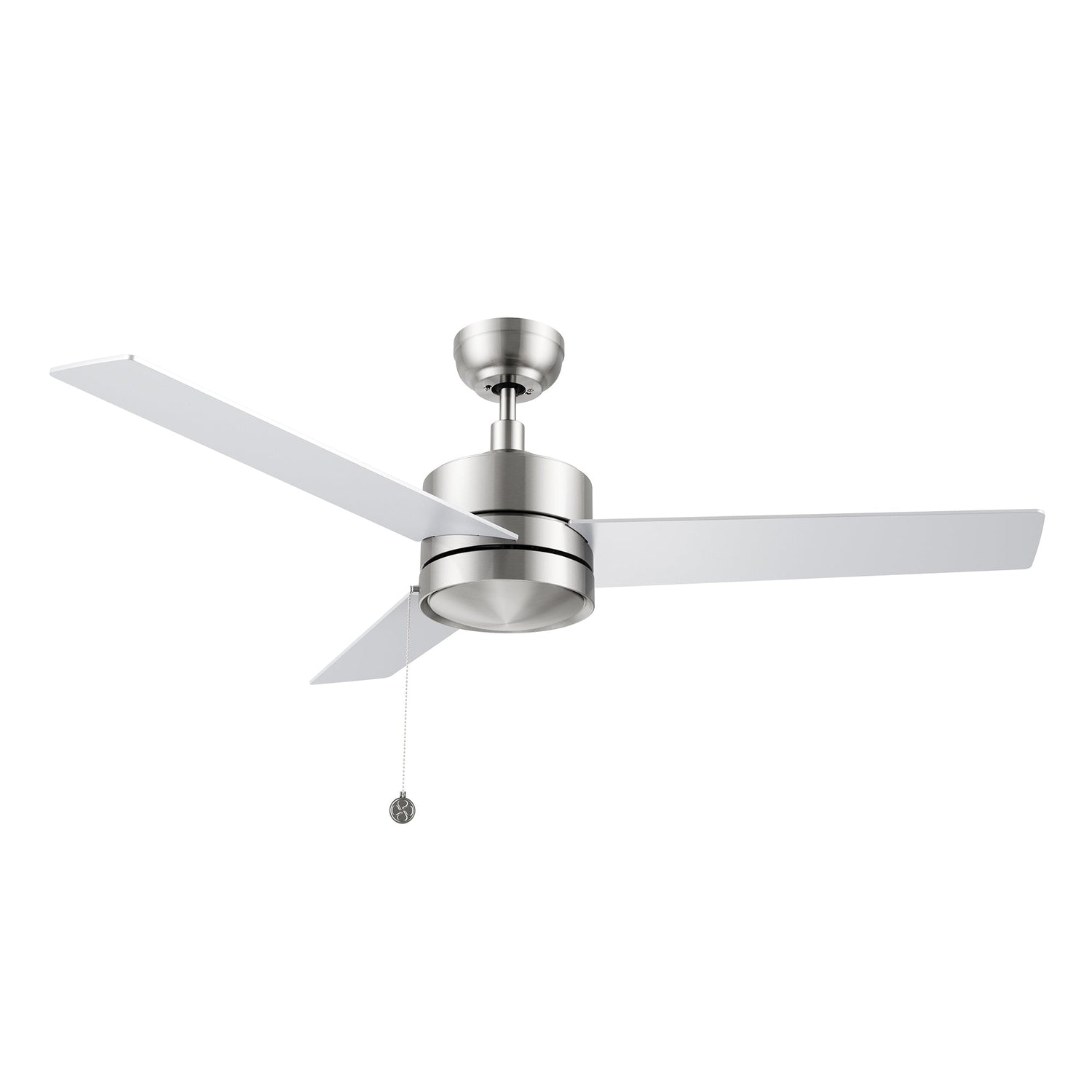 ASCOTT 52 In 3 Blade Smart Ceiling Fan Without  LED  Lights With Pull Chain