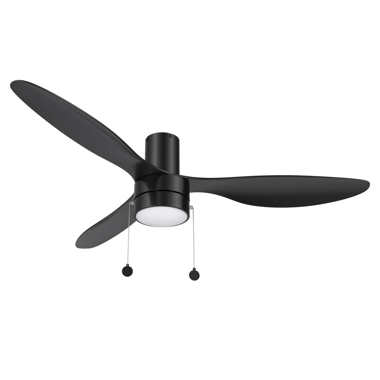 HAVEN 52 In 3 Blade Smart Ceiling Fan With Integrated LED Lights With Pull Chain