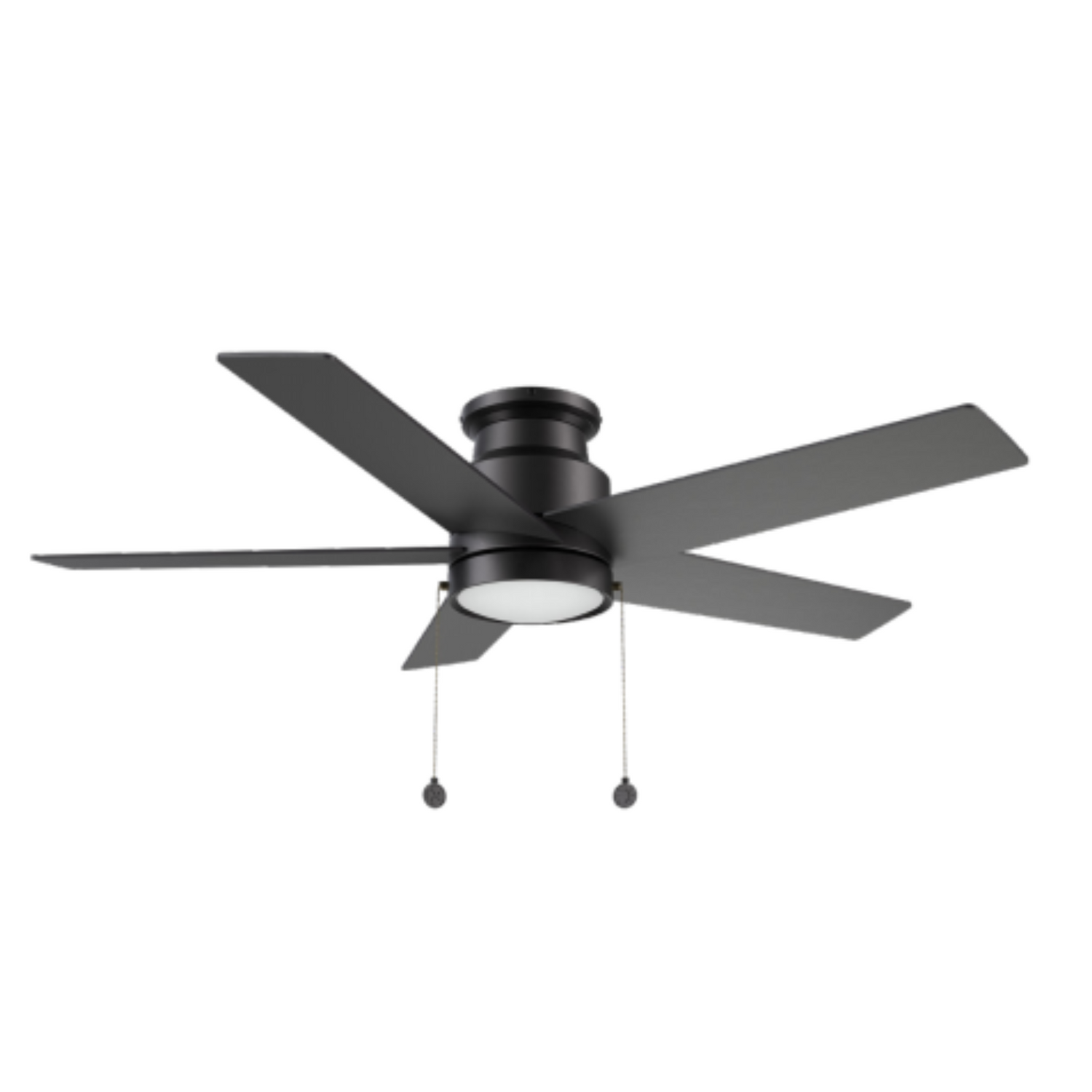 ASCOTT 52 inch 5-Blade Flush Mount Ceiling Fan with Pull Chain