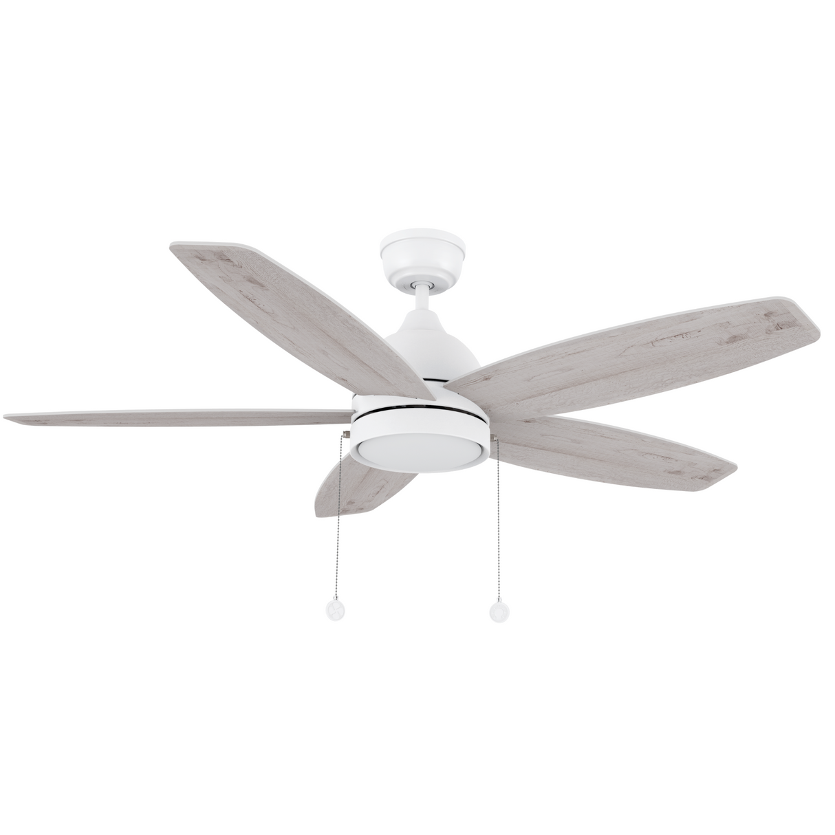 GREENWOOD 48 In 5 Blade Smart Ceiling Fan With Integrated LED Lights With Pull Chain