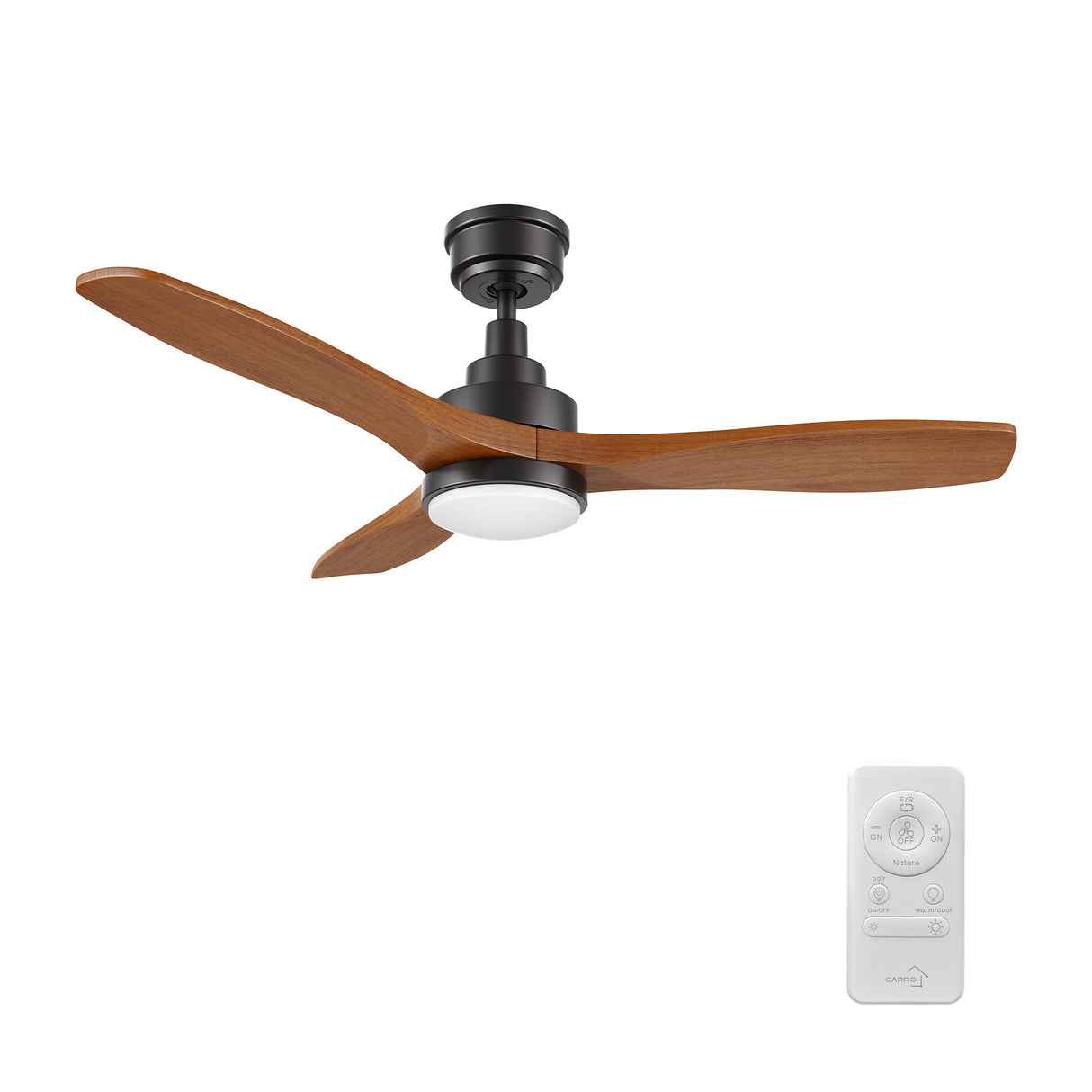 BONELLI 48 In 3 Blade Smart Ceiling Fan With Integrated LED Lights With Remote Control