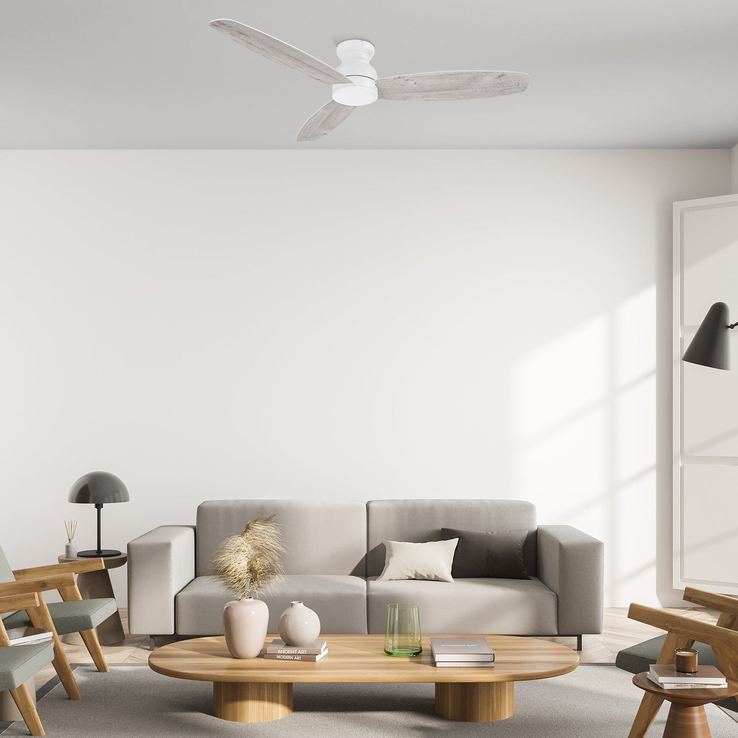 STANLEY 60 In 3 Blade Smart Ceiling Fan Without  LED  Lights With Remote
