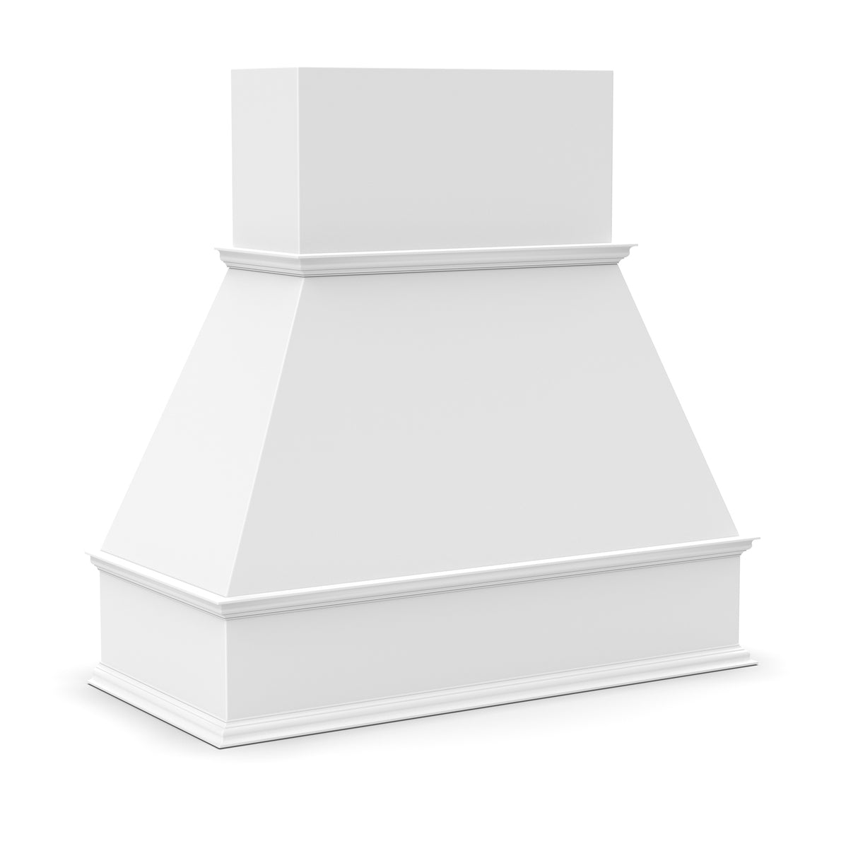 RTA - Liberty Shaker White - Chimney Hood - 40.5"W x 53"H x 24"D - LSW-CH42