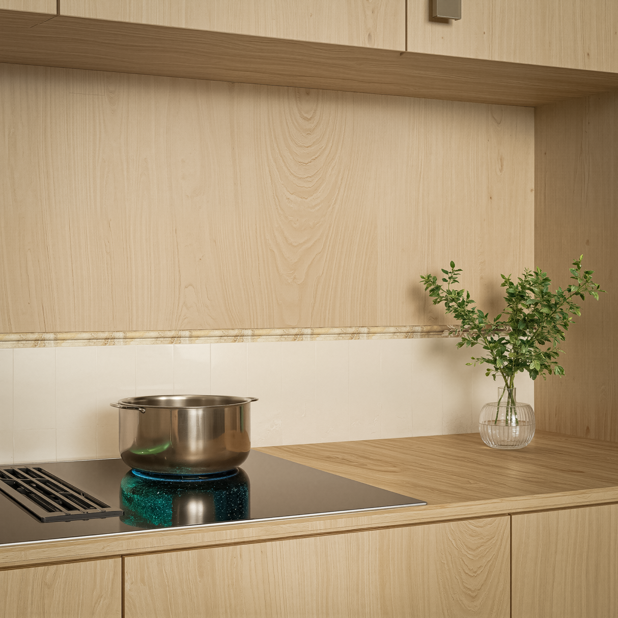 2 x 12 in Picasso Honed Travertine Chairrail