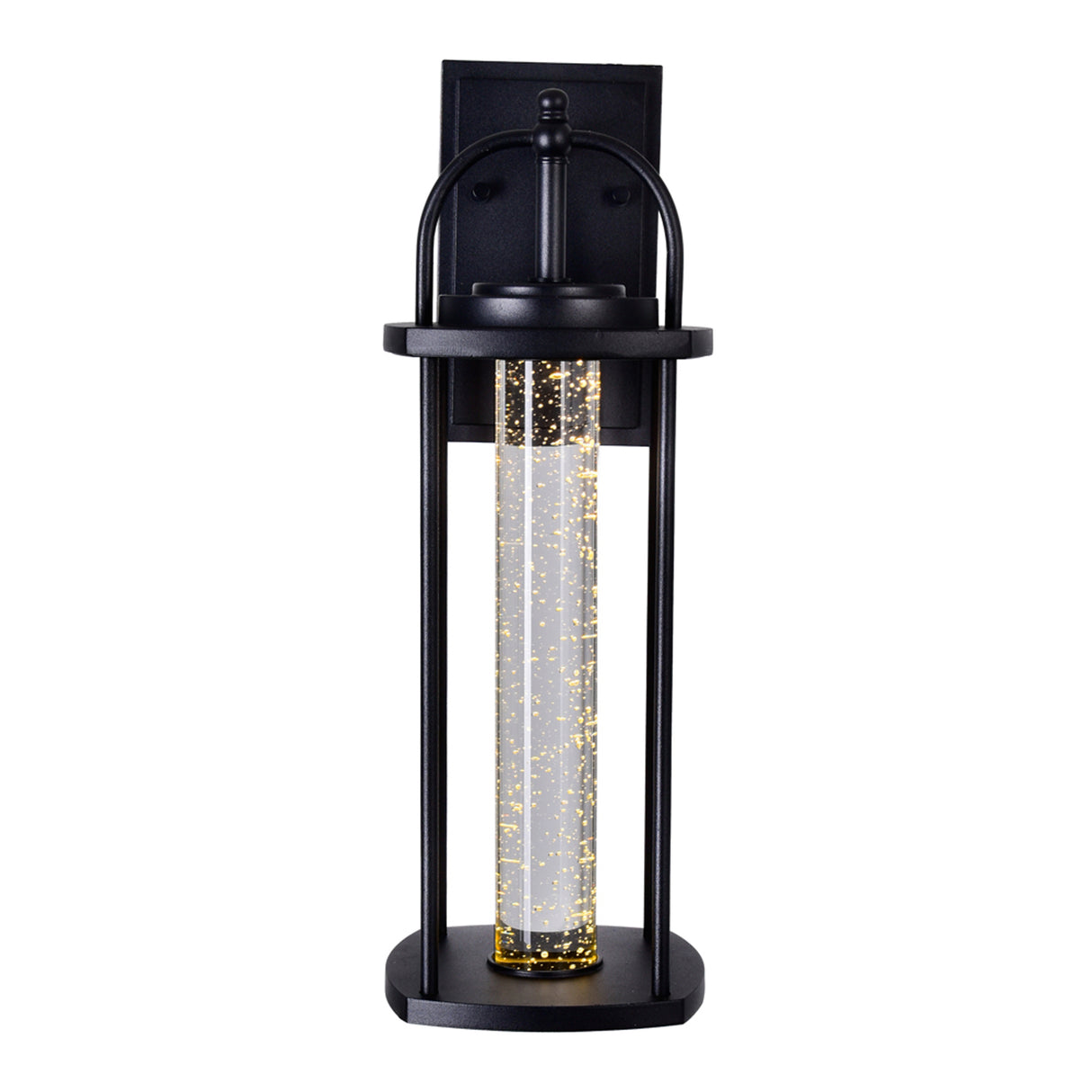 Greenwood LED Black Outdoor Wall Lantern 18 Inch