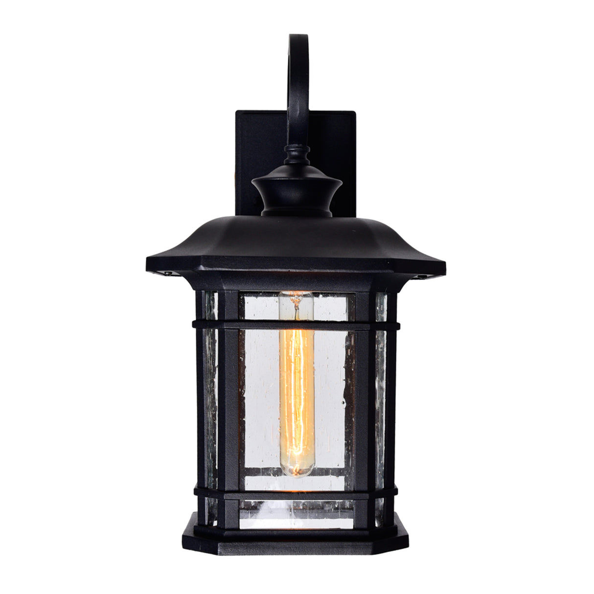 Blackburn 1 Light Black Outdoor Wall Lantern 17-inch