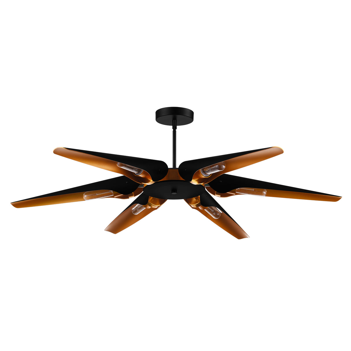 Amar 6 Light Matte Black Chandelier