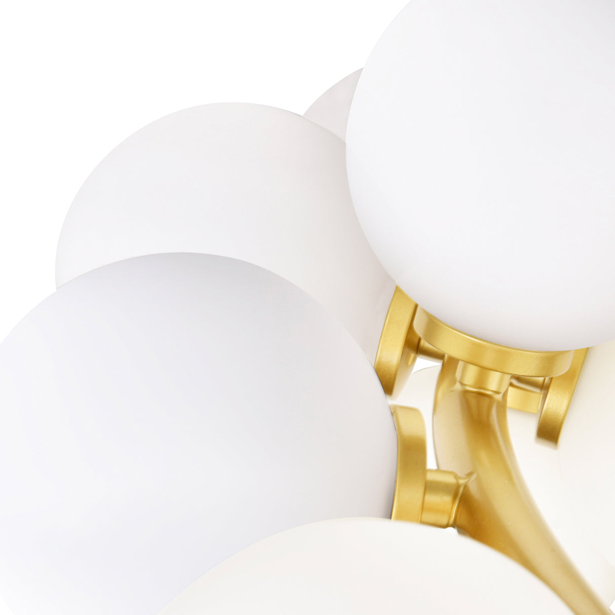 Arya 45 Light Satin Gold Chandelier