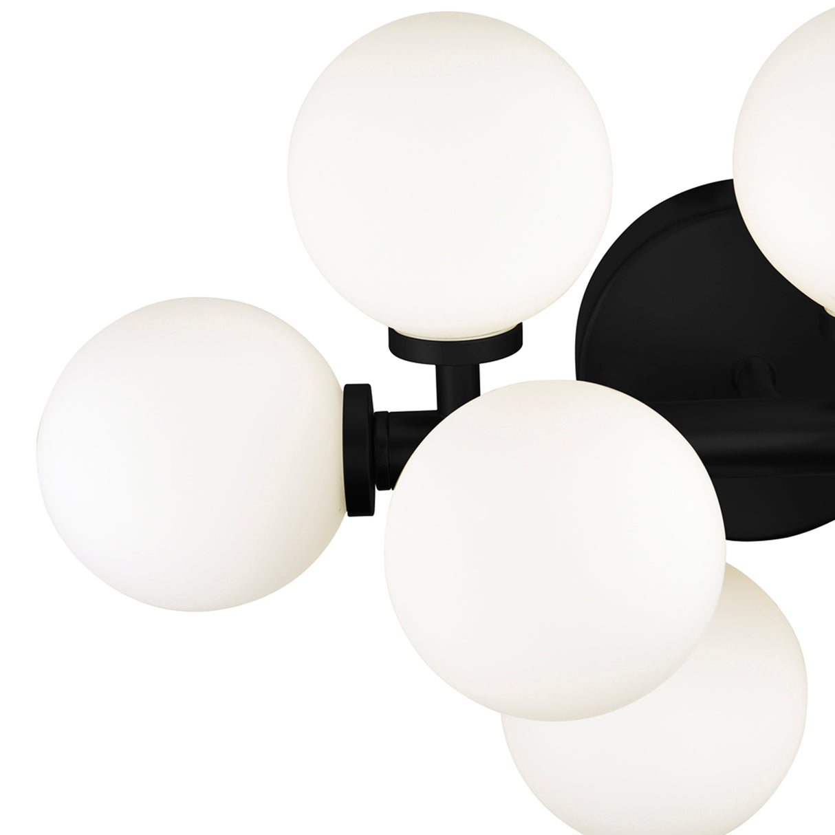 Arya 8 Light Black Vanity Light