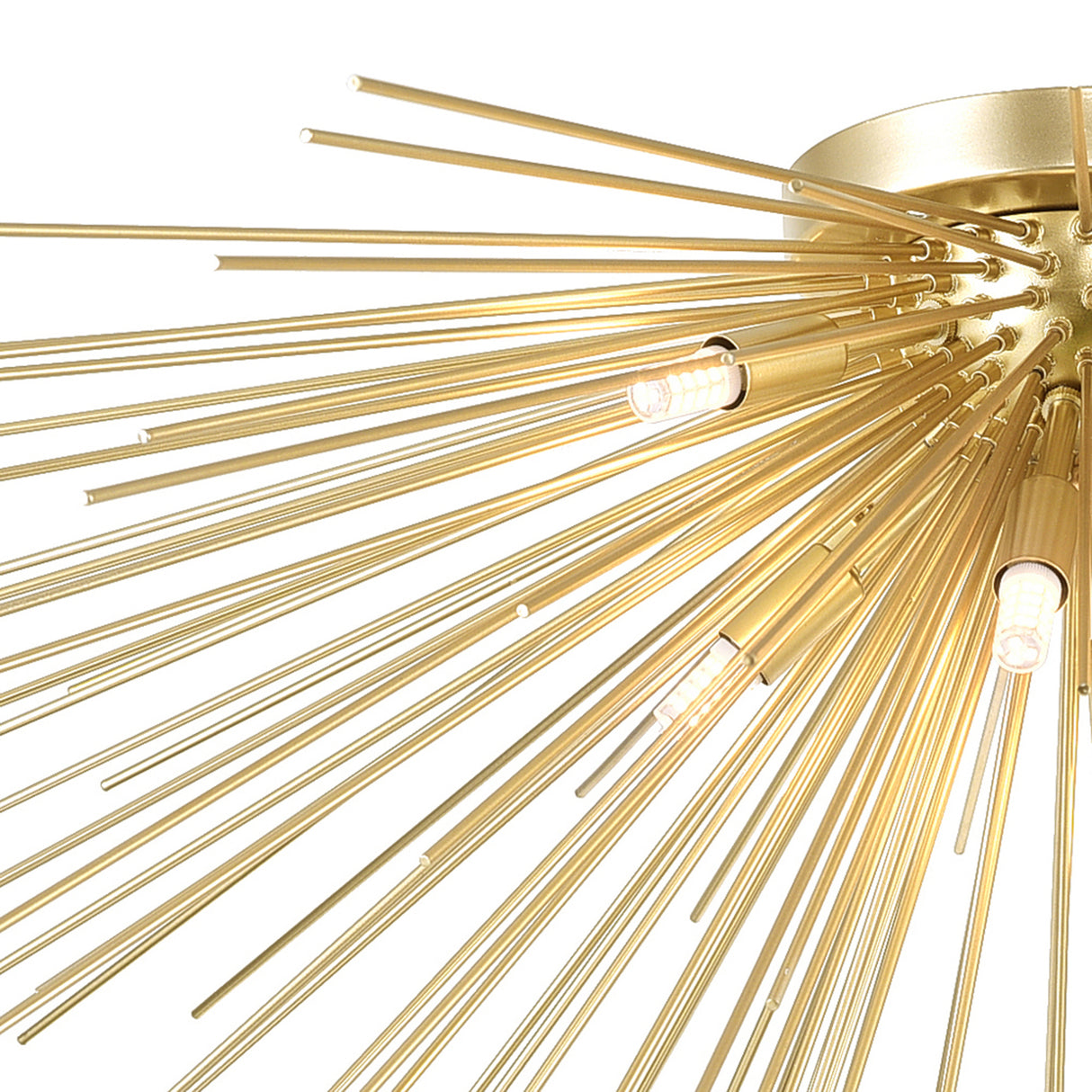 Savannah 8 Light 40in Gold Leaf Flush Mount