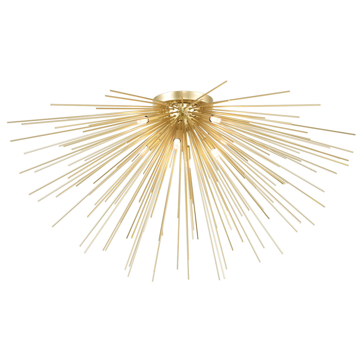 Savannah 8 Light 40in Gold Leaf Flush Mount