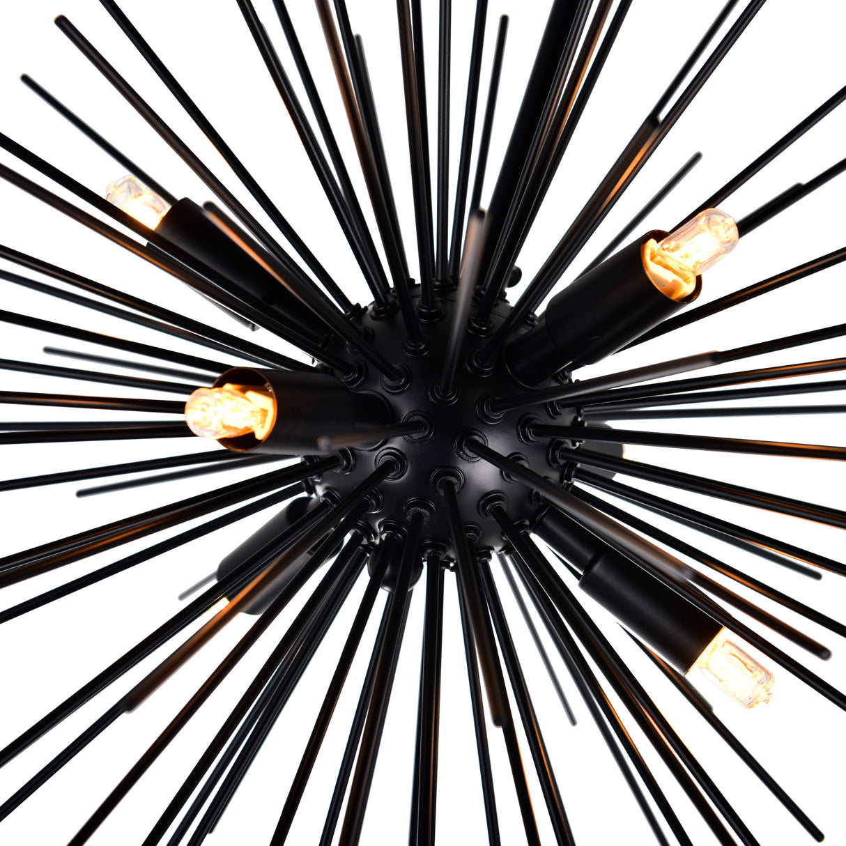 Savannah 6 Light 16in Black Chandelier