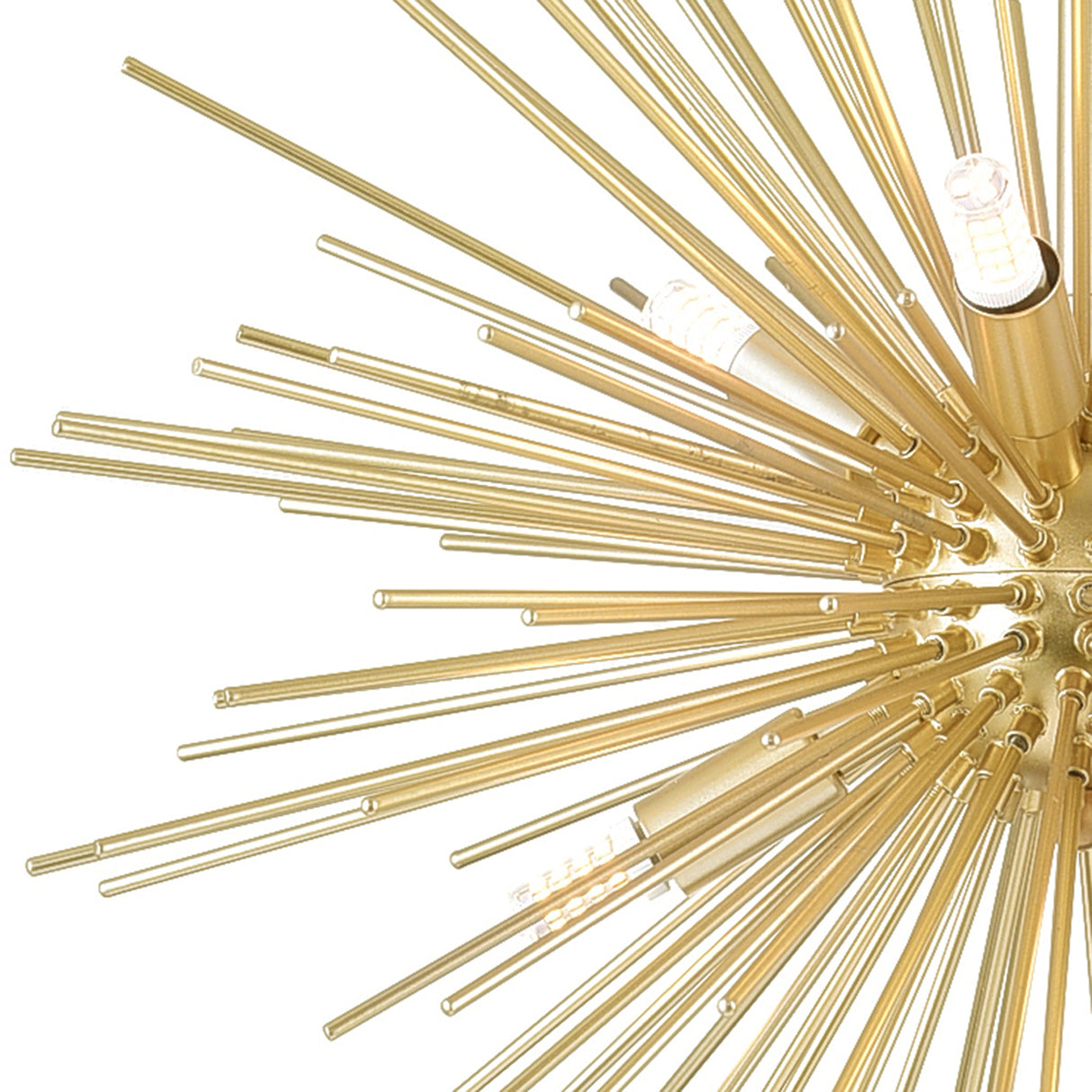 Savannah 6 Light 16in Gold Leaf Chandelier