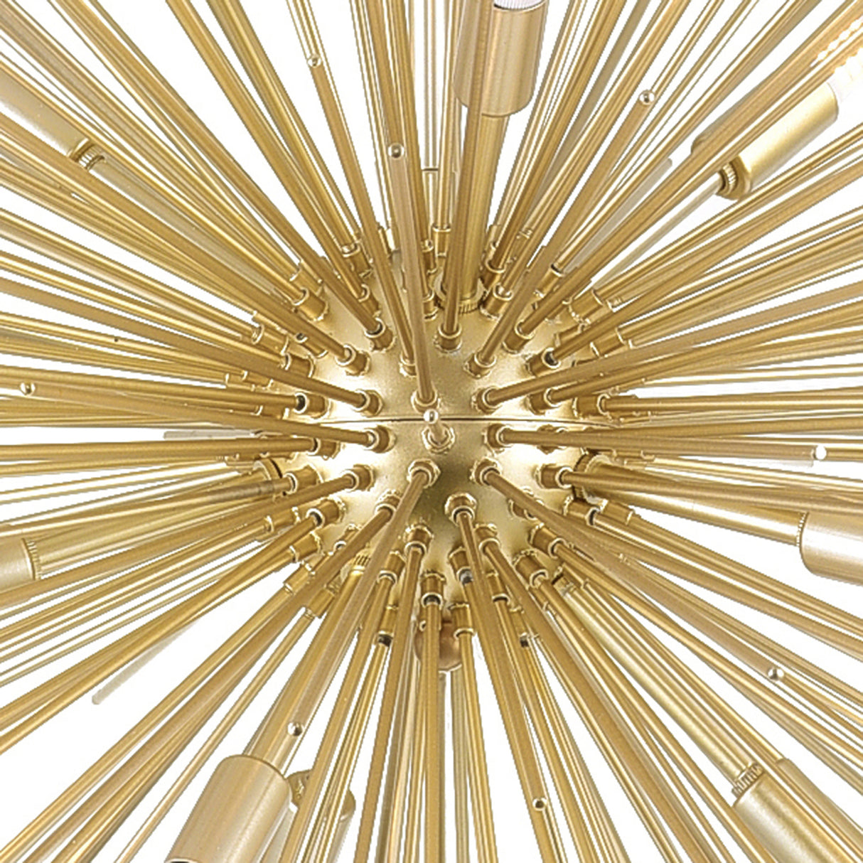 Savannah 9 Light 33in Gold Leaf Chandelier