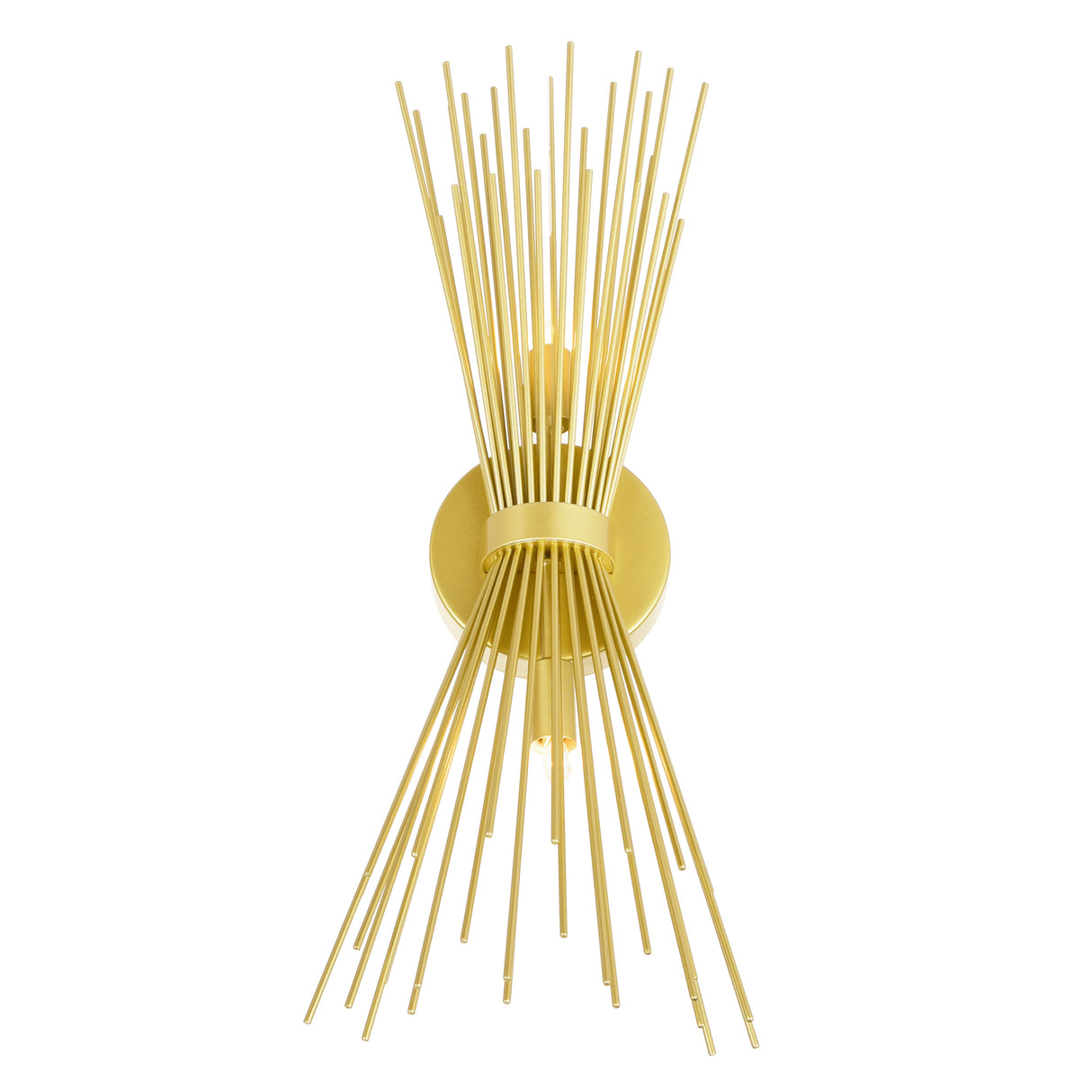 Savannah 2 Light 8in Gold Leaf Wall Sconce
