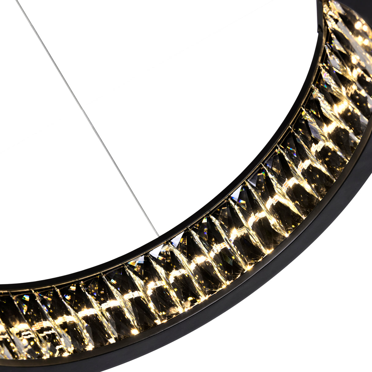 Rosalina Integrated LED 26in Matte Black Chandelier