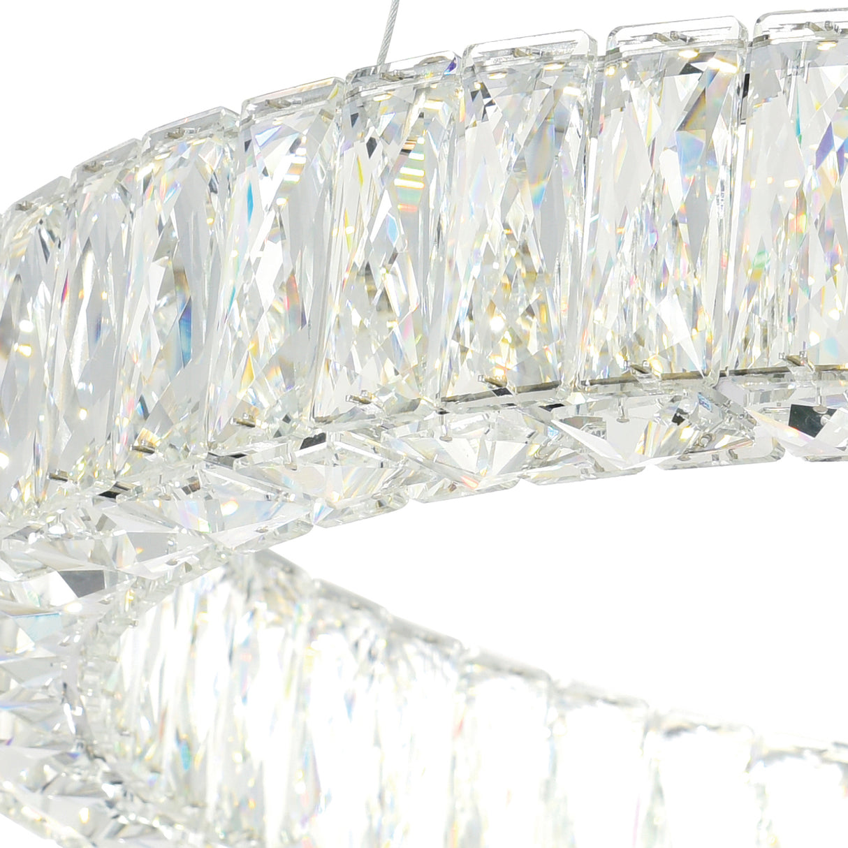 Madeline Integrated LED 32in Chrome Chandelier