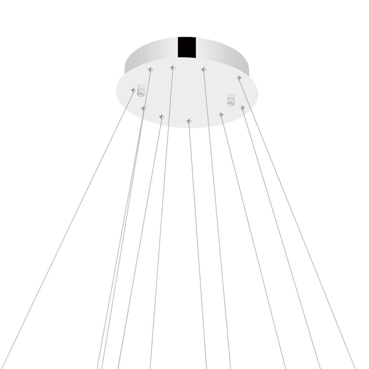 Madeline Integrated LED 2 Ring 32in Chrome Chandelier