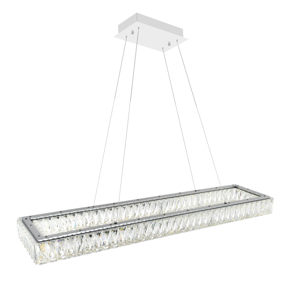 Felicity Integrated LED 52in Chrome Chandelier