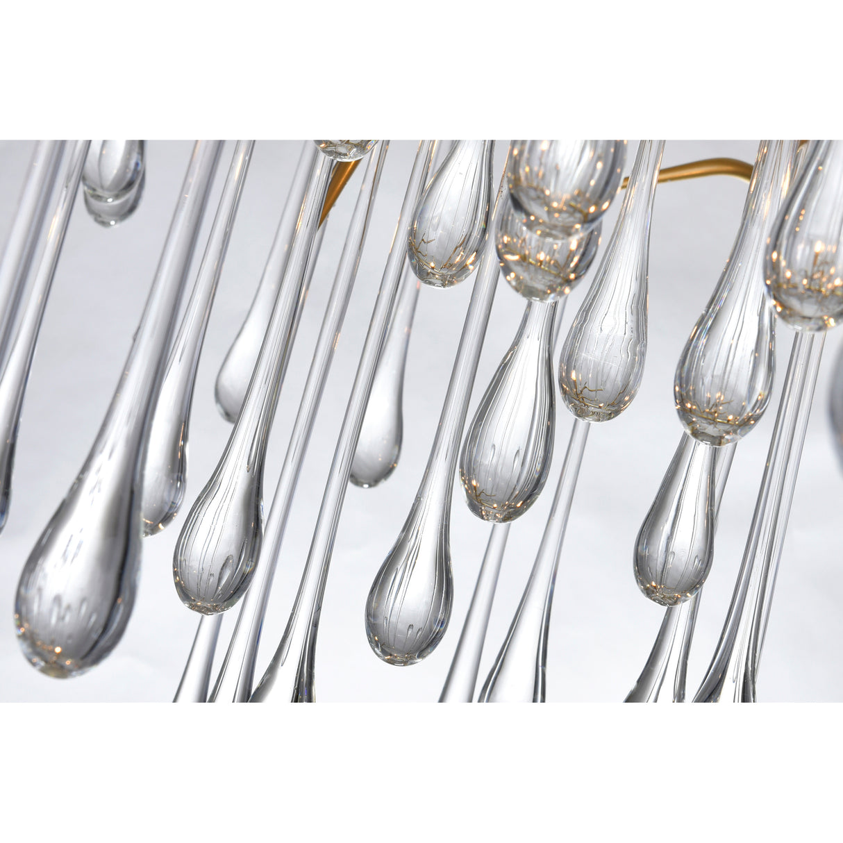 Anita 12 Light Gold Leaf Chandelier