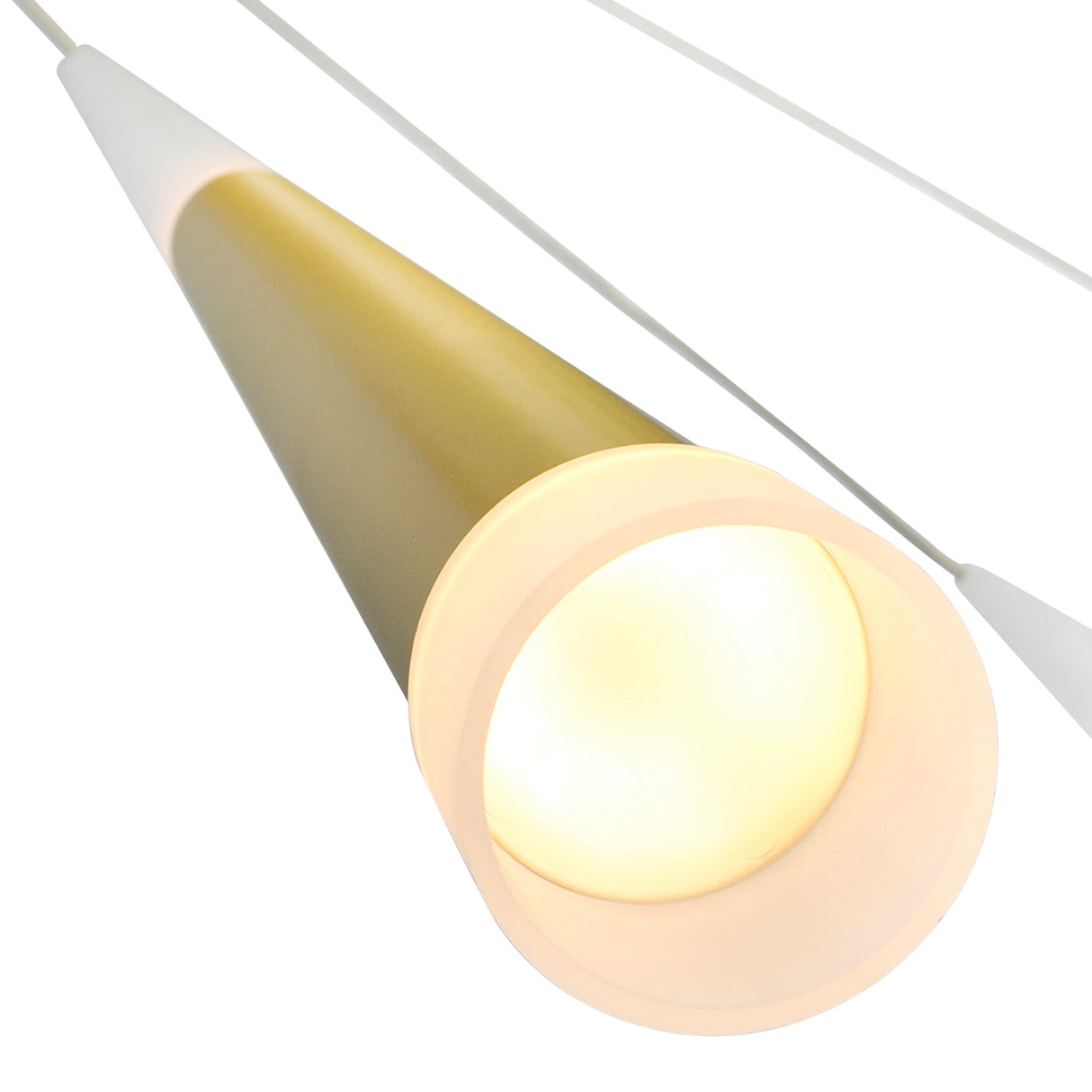 Andes LED Multi Light Pendant Light With Satin Gold Finish