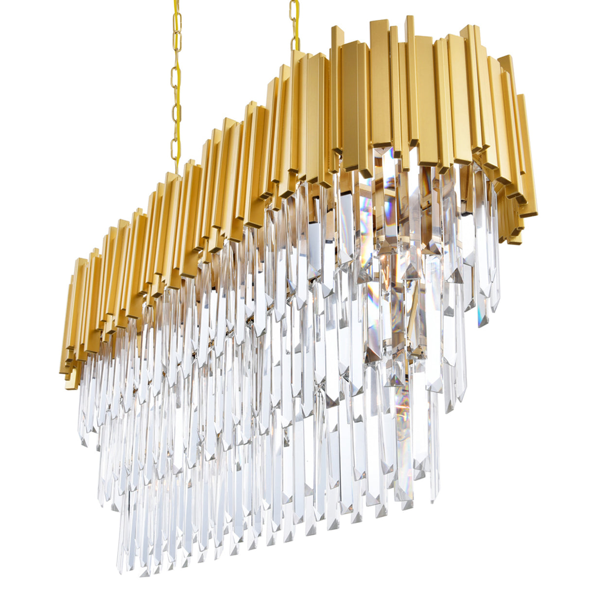 Deco 9 Light Medallion Gold Pool Table Light
