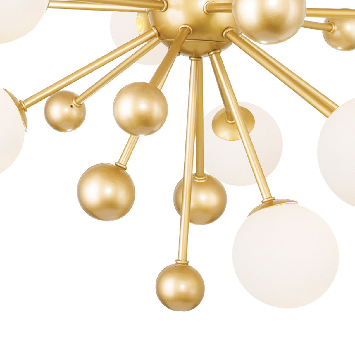 Element 8 Light 16in Sun Gold Chandelier