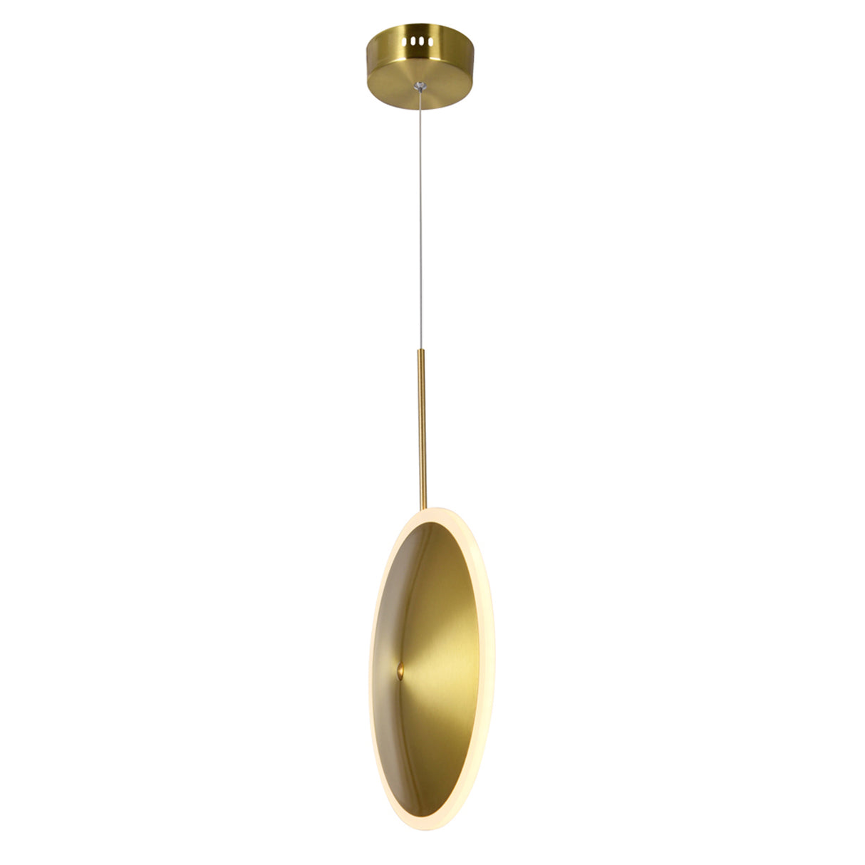 Ovni LED Mini Pendant With Brass Finish