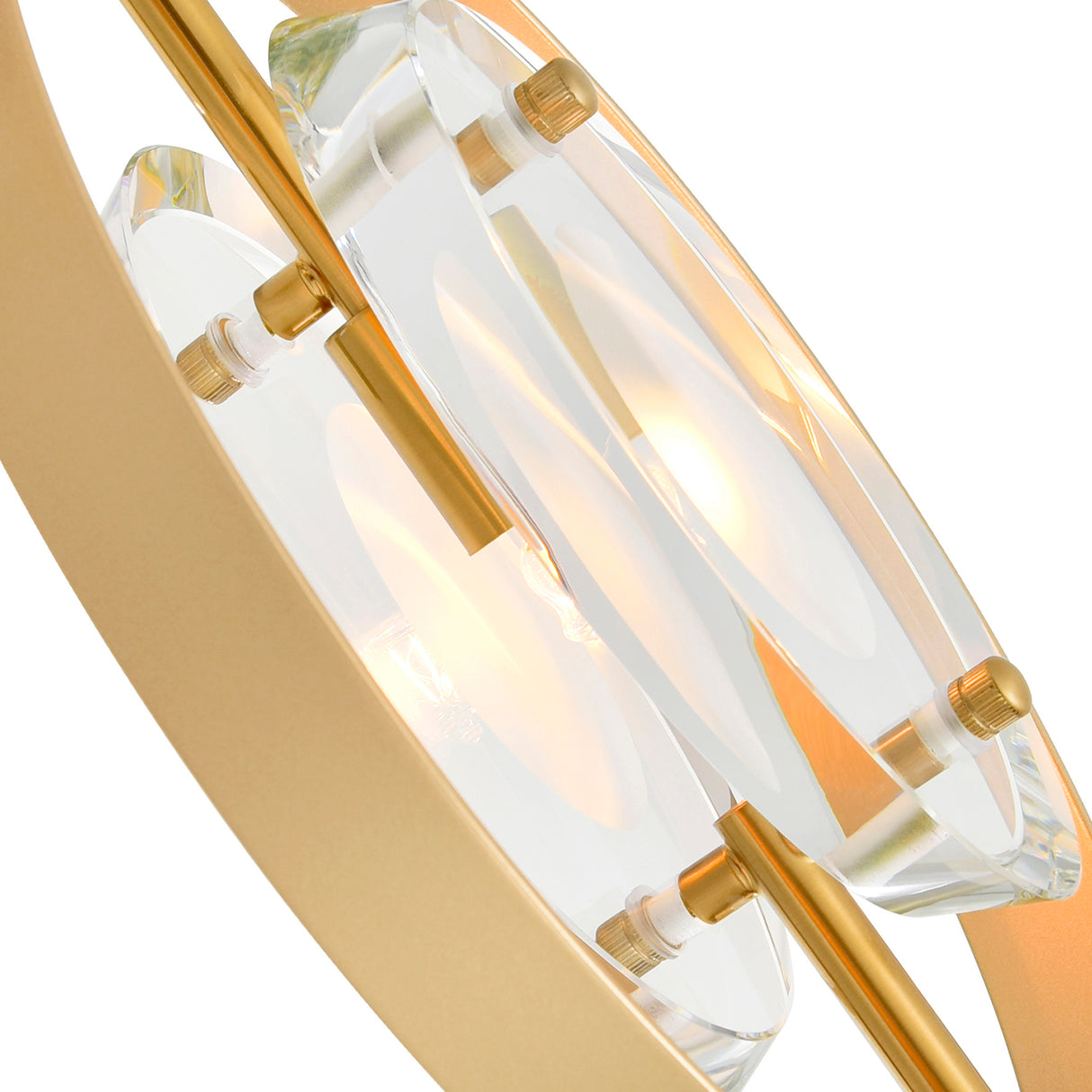 Iris 6 Light Pendant With Sun Gold Finish