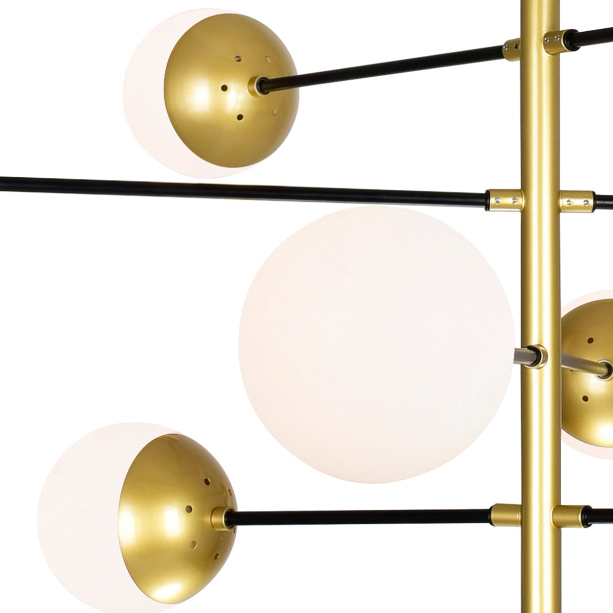 Compass 10 Light Medallion Gold Chandelier