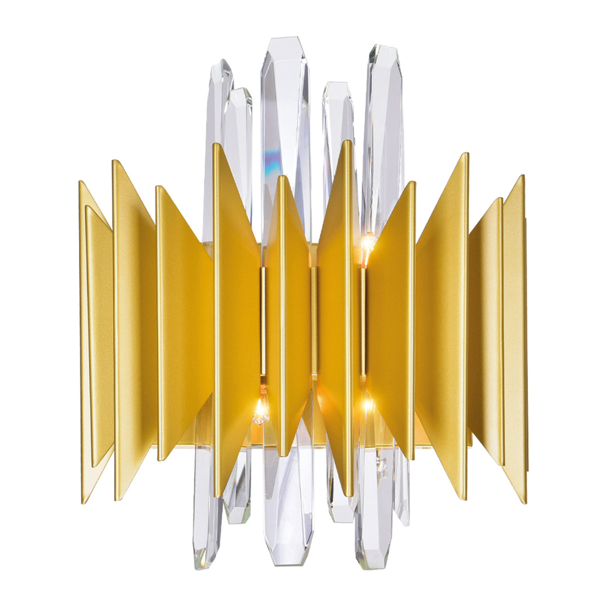 Cityscape 5 Light 13in Satin Gold Wall Sconce