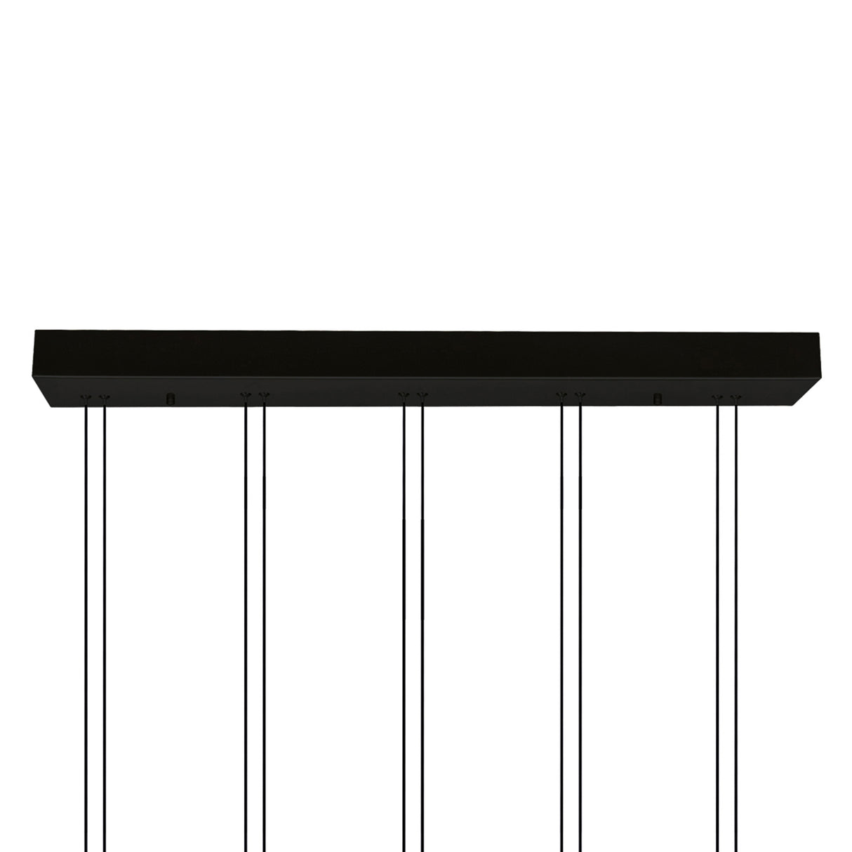 Hoops Integrated LED 23in 5 Ring Black Chandelier