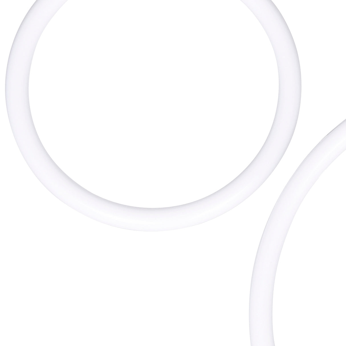 Hoops Integrated LED 23in 5 Ring Black Chandelier