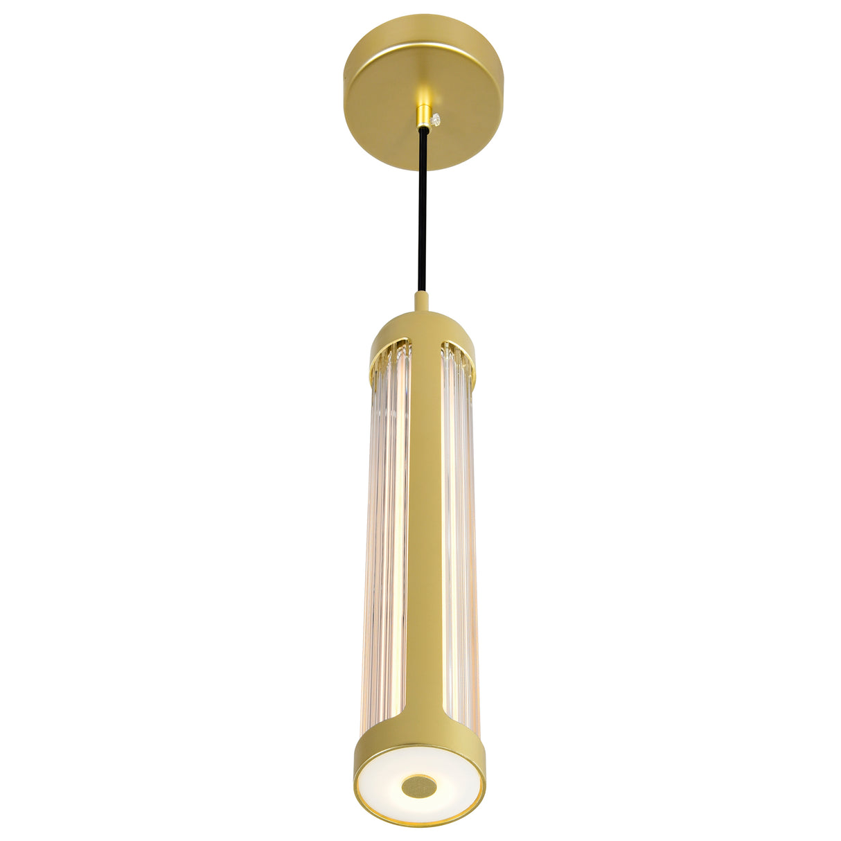 Neva Integrated LED 3in Satin Gold Pendant