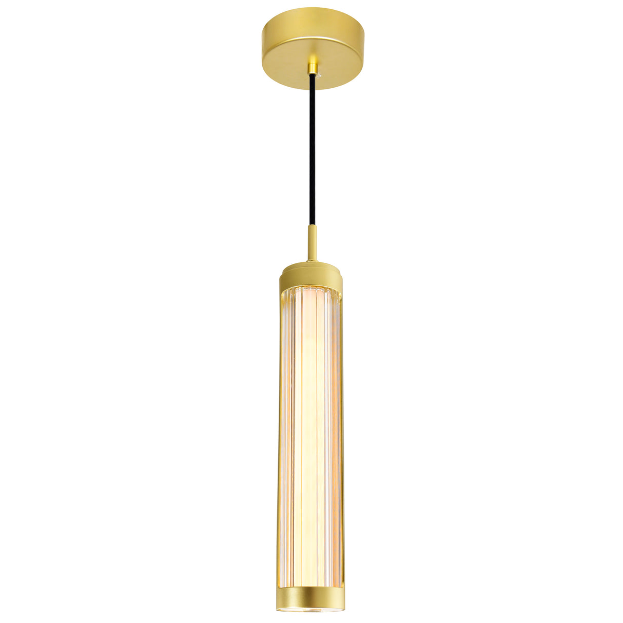 Neva Integrated LED 3in Satin Gold Pendant