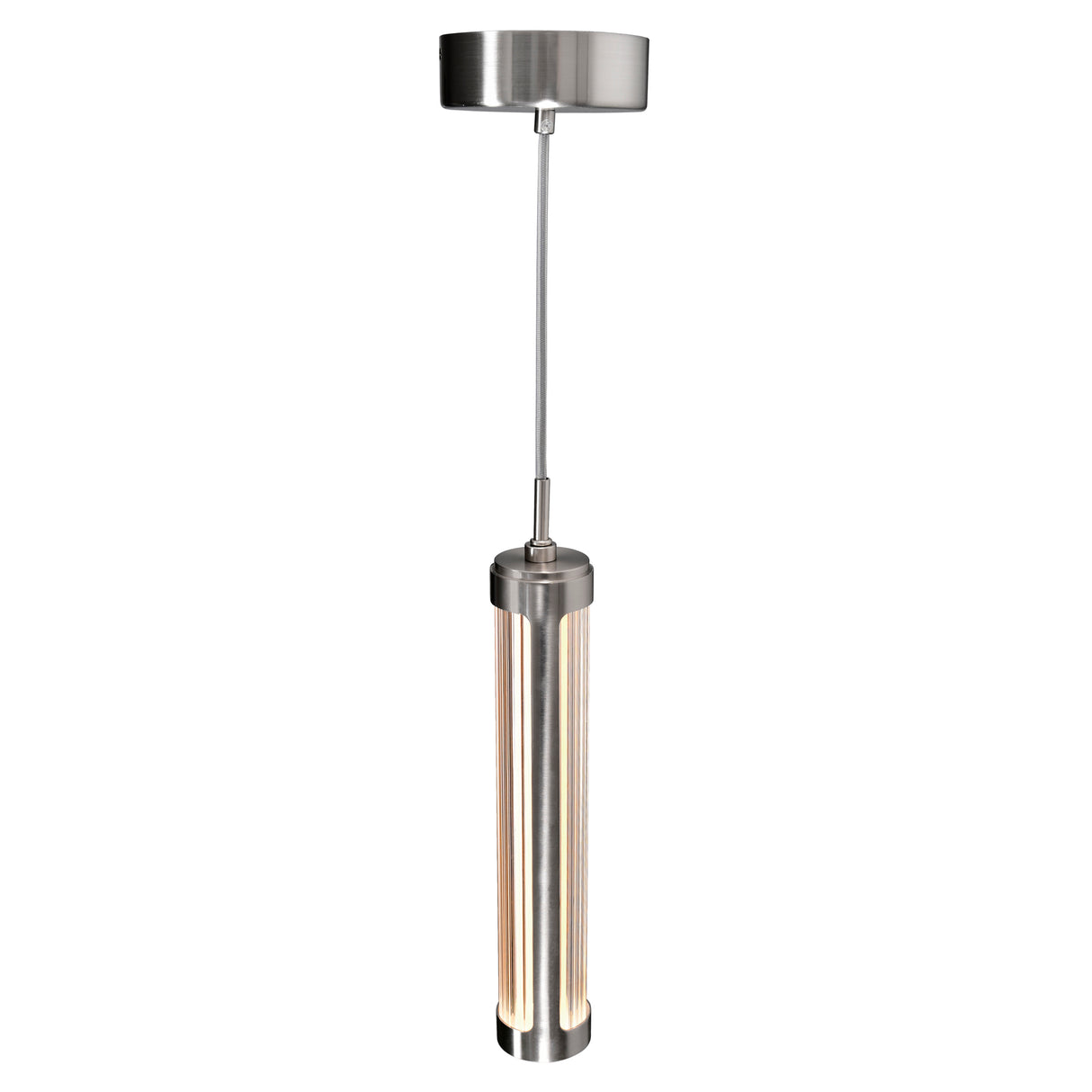 Neva Integrated LED 3in Satin Nickel Pendant