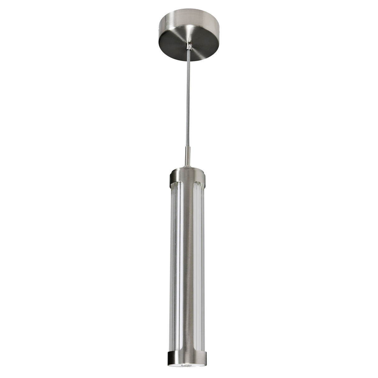 Neva Integrated LED 3in Satin Nickel Pendant