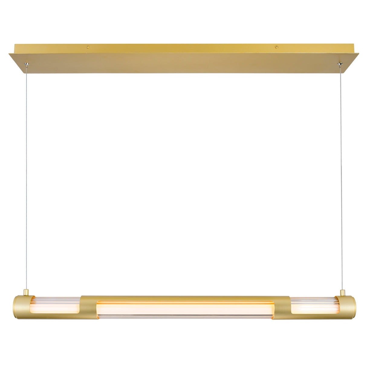 Neva Integrated LED 36in Satin Gold Chandelier