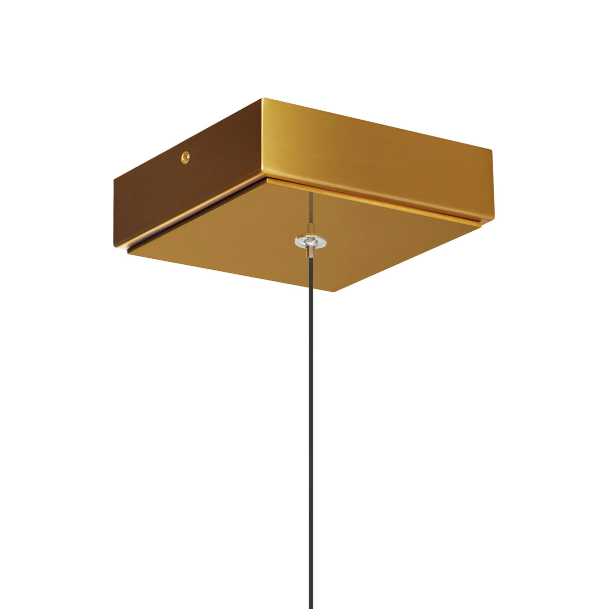 Lava Integrated LED 6in Brass Mini Pendant with Handcrafted Glass