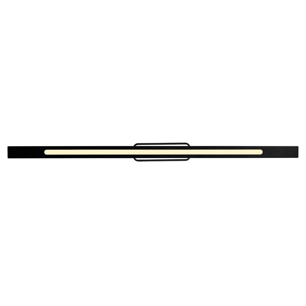 Himalayas Integrated LED 48in Black Chandelier with Handcrafted Glass