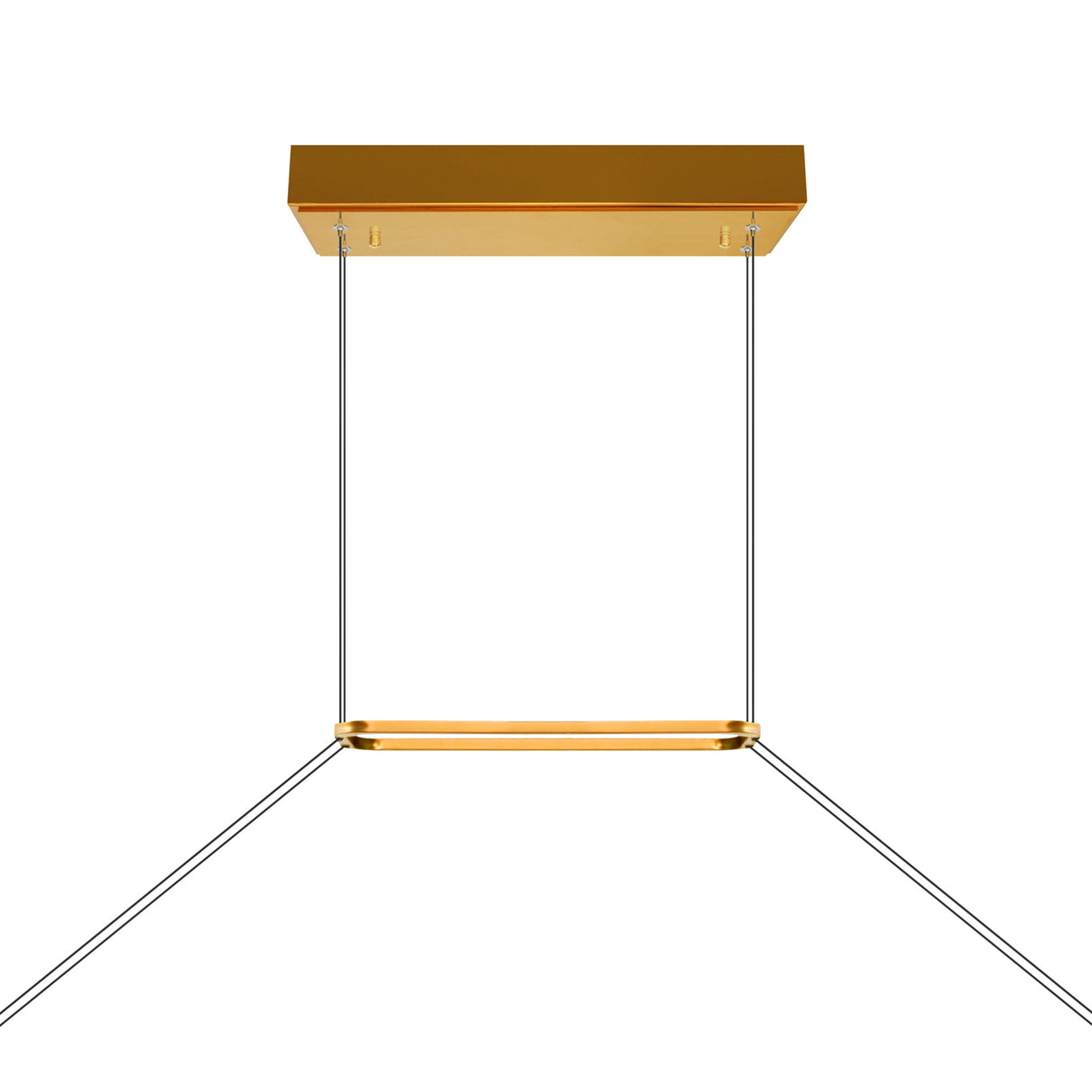 Himalayas Integrated LED 62in Brass Chandelier with Handcrafted Glass