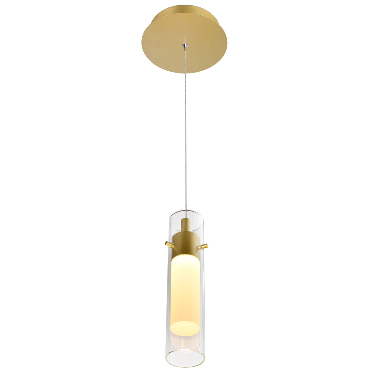 Olinda Integrated LED 5in Satin Gold Mini Pendant