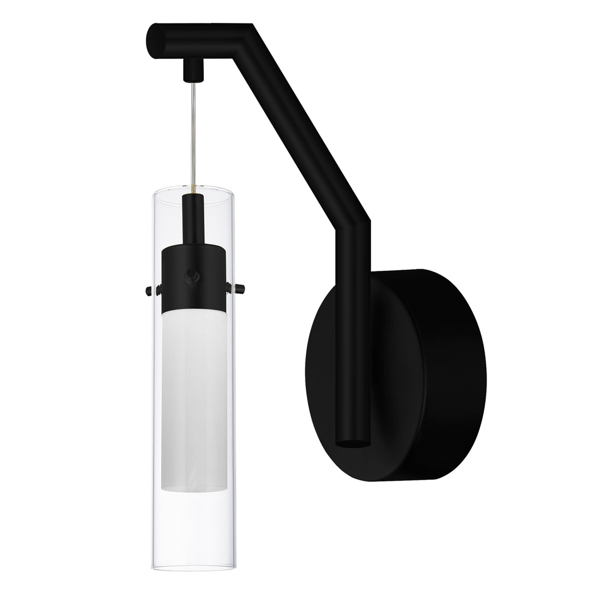 Olinda Integrated LED 5in Black Wall Light
